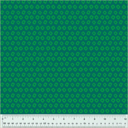 Calypso Fabric F - Windham Fabrics - Ruby & Bee Blenders by Heather Ross - 54415-18 - Kelp Evergreen