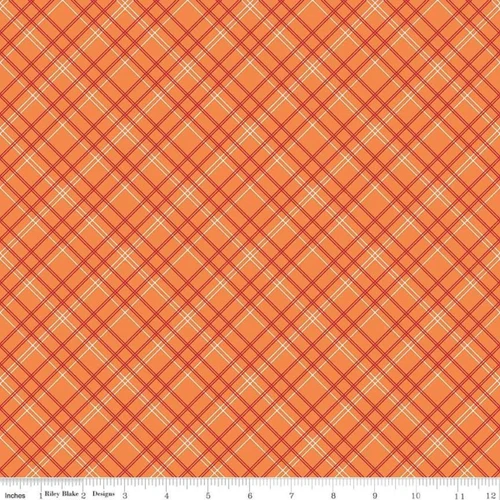 Wideback Fabric (108") - Riley Blake Designs - Bee Backing by Lori Holt - WB6422-ORANGE