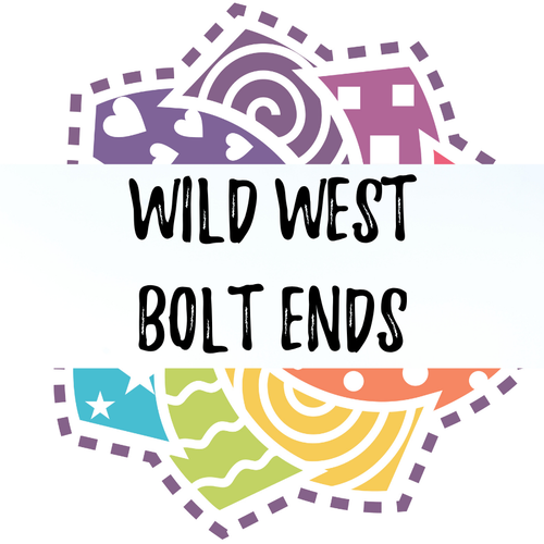 WILD WEST  - Puzzle Mystery Quilt Bolt Ends and Die Cuts - Mystery Grab Bag (13.0 - 15.5 oz)