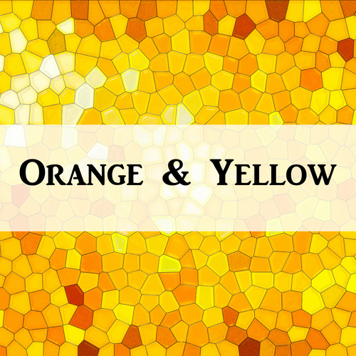 Mystery Five-O - Hang 10 - SCRAPPY Oranges and Yellow - DIE CUT KIT