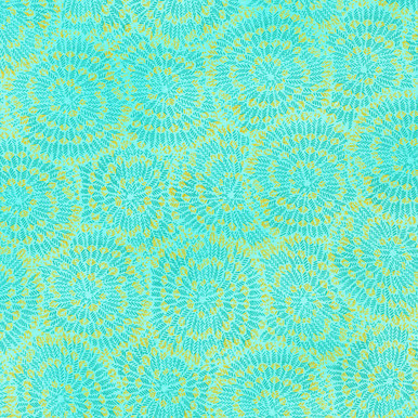 REMNANT: 35” PIECE Robert Kaufman Fabrics - DJoli Bijou by Studio RK - SRKM-21828-70 - Aqua