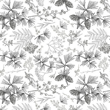 REMNANT: 40" PIECE Blank Quilting Co - Holiday Style by Satin Moon Designs - 3390-01