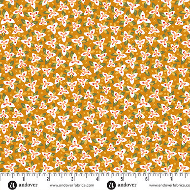 REMNANT: 26" PIECE Andover Fabrics - Floral States of America -  A-1006-UT