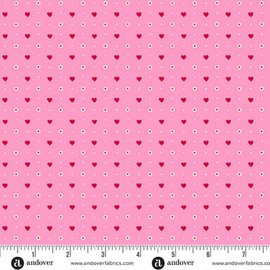 REMNANT: 28" PIECE Andover Fabrics - Heart and Soul - A-1241-E