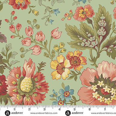 REMNANT: 44" PIECE Andover Fabrics - Farmer's Daughter by Laundry Basket Quilts - A-10073-G