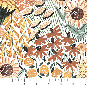 REMNANT: 32" PIECE FIGO Fabrics - Autumn Forage by Boccaccini Meadows - 90848-50