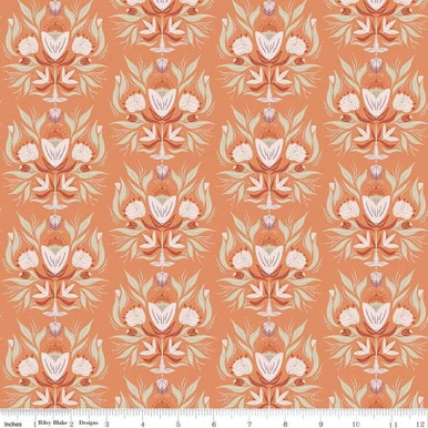 REMNANT: 32" PIECE Riley Blake Designs - Garden Dreams by Amber Elliott - C15091-TERRACOTTA