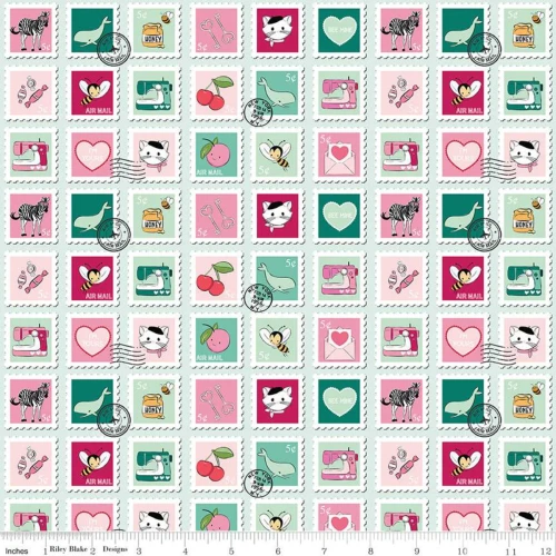 REMNANT: 32" PIECE Riley Blake Designs - Mint for You by Melisa Mortenson - C12760-MINT