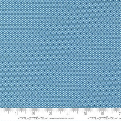 REMNANT: 25" PIECE  Moda Fabrics - Sweet Melodies by American Jane - 21817-17 - Blue Diamonds