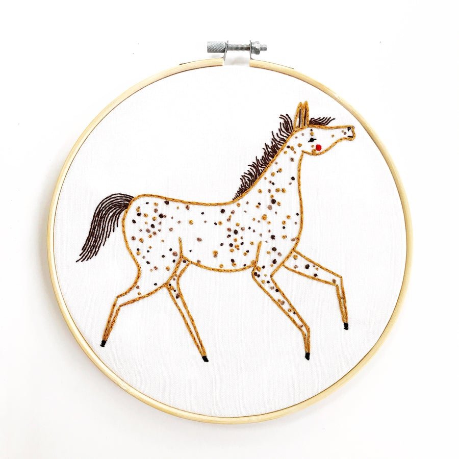 Dapple Pony Embroidery Sampler Gingiber