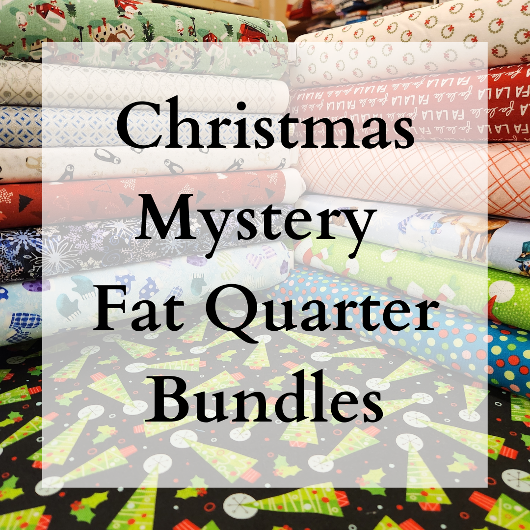 Christmas and Winter Mystery Fat Quarters of Fabric - 10 Fat Quarters