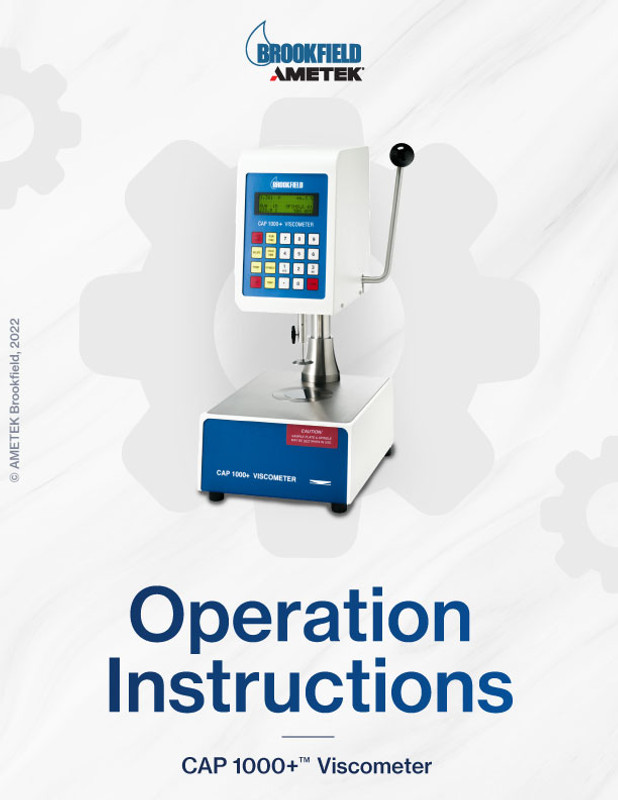 CAP 1000+ Operations Manual