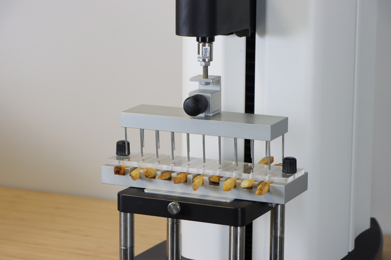 The Multiple Chip Fixture is used for testing the penetration or firmness of multiple chips / french fries.