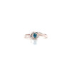 Montana Sapphire Crescent Ring 3mm