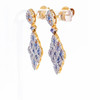 Montana Yogo Sapphire & Diamond Dangle 14K Gold Earrings