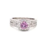 Pink Montana Sapphire & Diamond 14K White Gold Ring