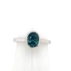 Montana Sapphire 1 Carat Average Sterling Silver Solitaire Rings F