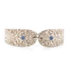 Montana Yogo Sapphire Sterling Silver Flower Spoon Bracelet