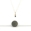Montana Yogo Sapphire & 2 Diamond 14K Yellow Gold Pendant Necklace