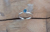 Montana sapphire twist solitaire ring