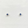 Montana Yogo sapphire round stud earrings 6 prong buttercup 3mm