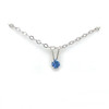 Montana Yogo sapphire round pendant 3mm