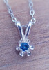 Montana Yogo sapphire buttercup pendants 2.5mm