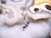 Montana Yogo Sapphire 3 Stone Open Heart Necklace Pendant