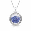 Montana Yogo Sapphire Locket Pendant Rope Edge