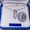 Montana Yogo Sapphire 2 Stone Pendant Sterling Silver comes with chain.