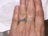Montana Sapphire  5 Stone Decco Band Ring blue