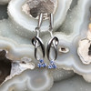 Montana Yogo Sapphire Tri Dangle Post Earrings Sterling Silver