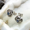 Montana Sapphire Loveknot Earrings Sterling Silver