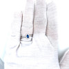 Montana Yogo Sapphire Oval & Diamond Halo Ring 14K White Gold .57ct total