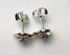 Montana Sapphire Heart Earrings Sterling Silver