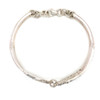 Montana Yogo Sapphire Sterling Silver Rose Point Spoon Bracelet
