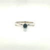 Montana Sapphire 4mm  Prong High Profile Solitaire Ring