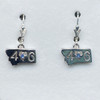 Montana Sapphire 406 in State Earrings Sterling Silver
