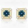 Montana Sapphire & Diamond 14K Gold Earrings