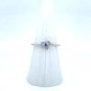 Montana Yogo Sapphire Heart Promise Ring Sterling Silver