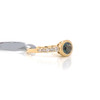 Montana Sapphire Oval Bezel & Diamond Band Ring 14K Gold 1.61ct
