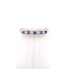 Montana Purple Yogo Sapphire Channel & Diamond Ring 14K White Gold