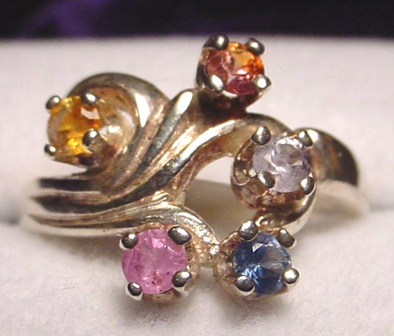 #15 - Montana Sapphire 5 Stone Fleur Ring - montanasapphires.com