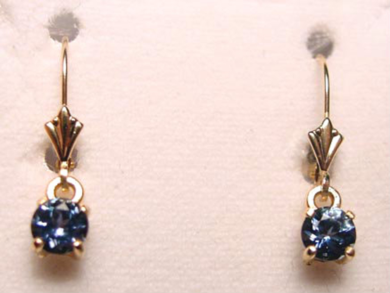 Geo Rivet Earrings with Montana Sapphires - 3.5 - Sterling Silver & 14k  Yellow Gold