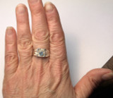 Montana Sapphire 6 Prong Men's Nugget Ring 5mm