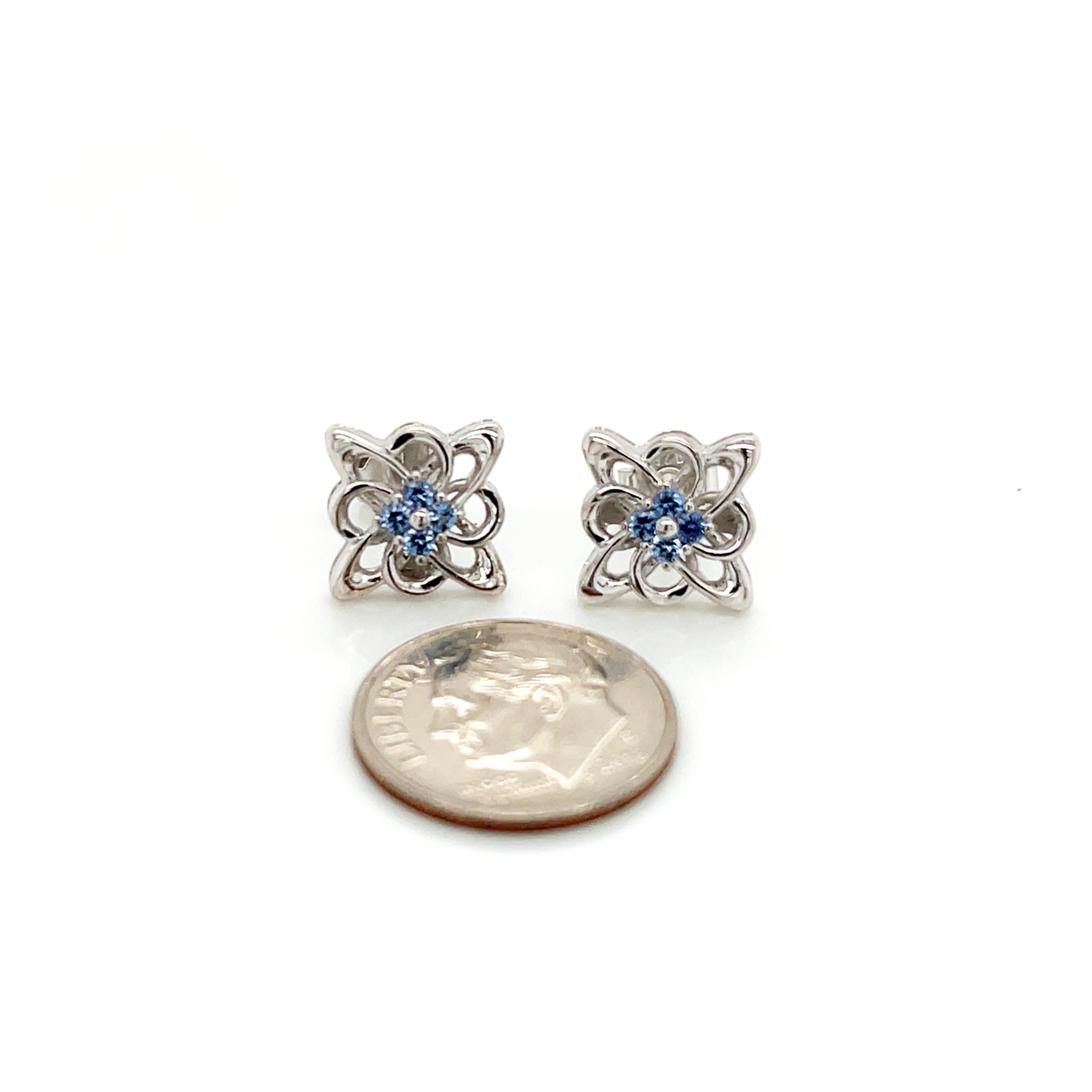 Montana sapphire stud earrings clearance
