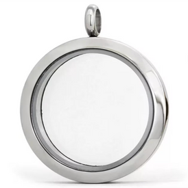 Stainless Steel Large Empty Locket Pendants 