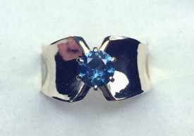 Montana Sapphire 1 ct Wide Band Ring 