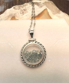 Montana Sapphire Locket Pendant with Faceted Stones
