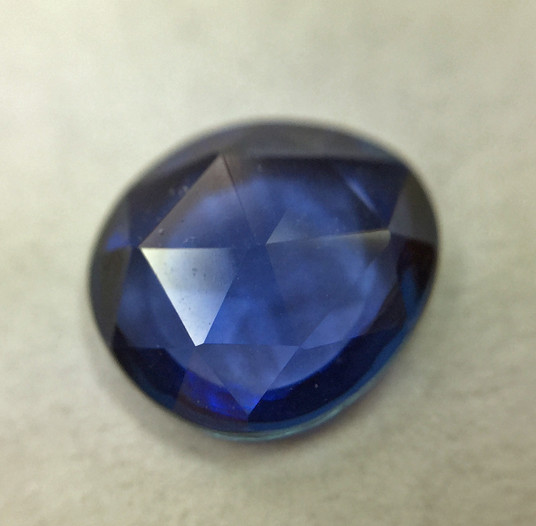 Montana Yogo Sapphire Oval 1.01 ct bottom of stone Montana Yogo Sapphire Oval 1.01 ct bottom of stone